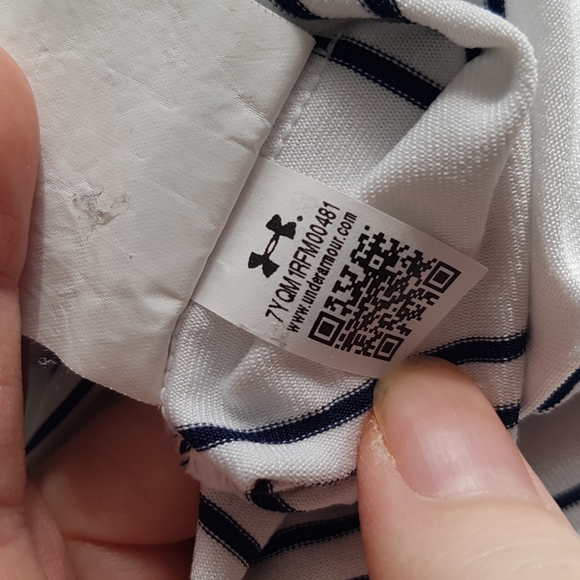 Under Armour Loose Heatgear Golf Striped Polo RBC Hertiage Branded Size S - Picture 11 of 16